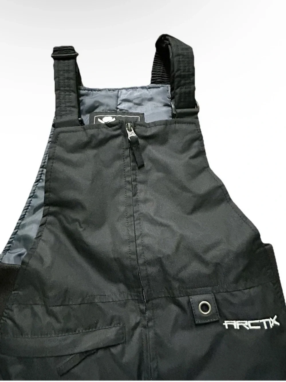 Youth Kids Arctix Black Snowsuit Snow Bib Size Small (6/7)